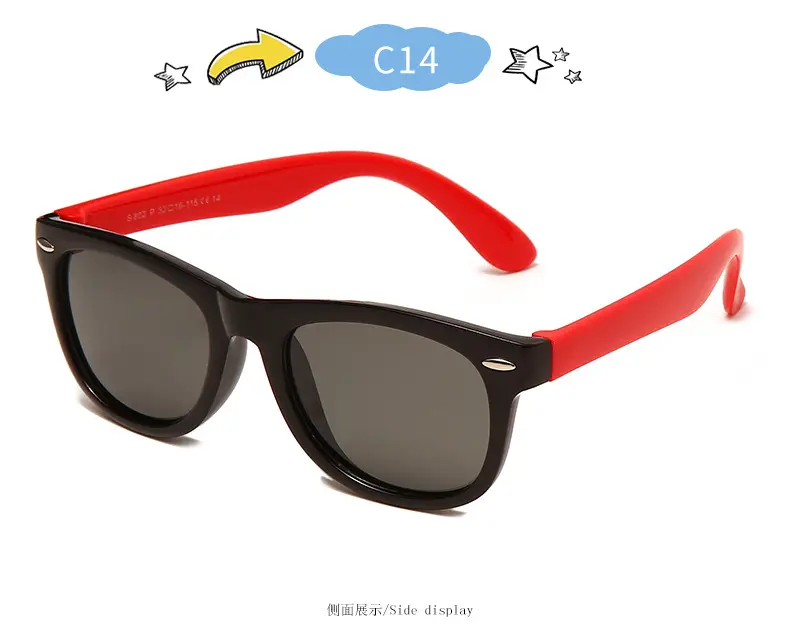 New Silicone Anti-UV Sunglasses for Kids Cross-Border Fashion — feature 26