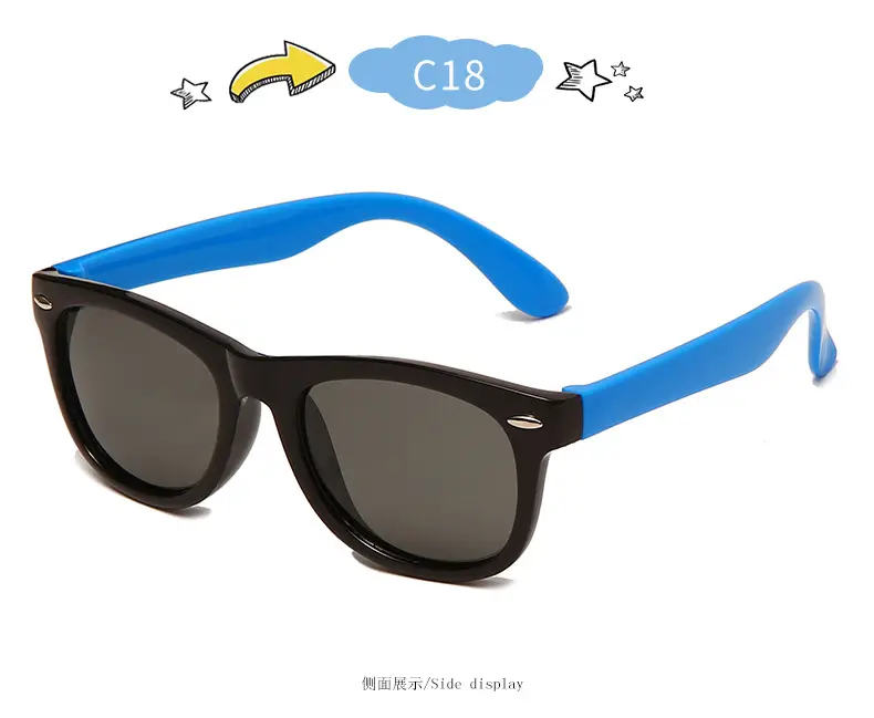 New Silicone Anti-UV Sunglasses for Kids Cross-Border Fashion — feature 30