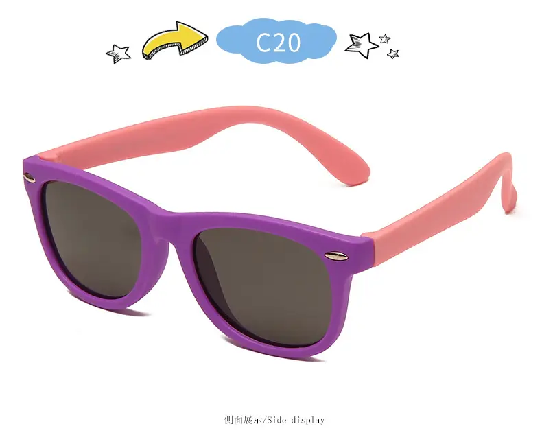 New Silicone Anti-UV Sunglasses for Kids Cross-Border Fashion — feature 32