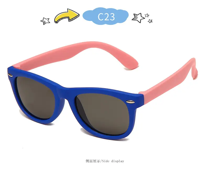 New Silicone Anti-UV Sunglasses for Kids Cross-Border Fashion — feature 35