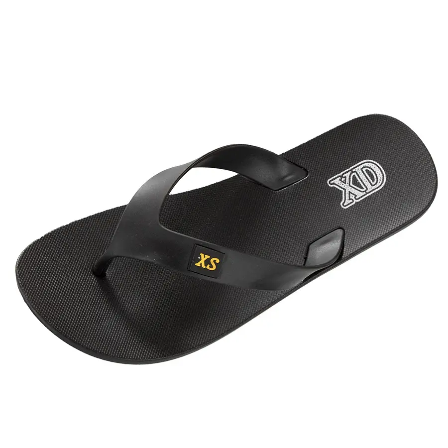 Men's Black Casual Flip-Flops Wholesale Beach Slippers