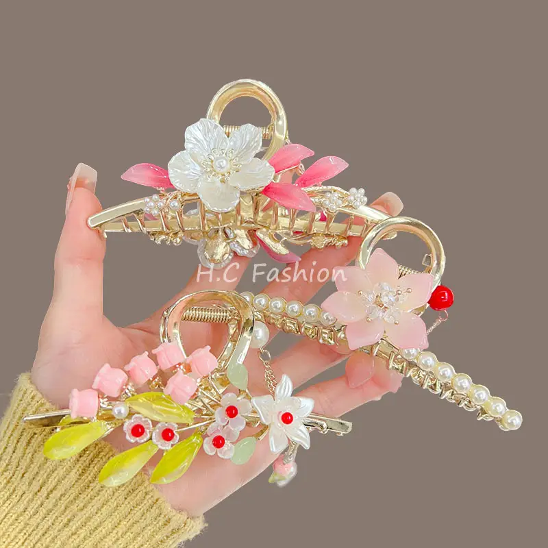 Suzuki Orchid Tassel Hair Clip Back for Girls - Image 43