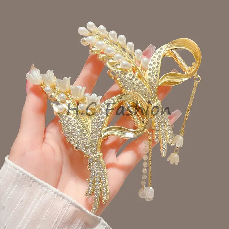 Suzuki Orchid Tassel Hair Clip Back for Girls - Image 44