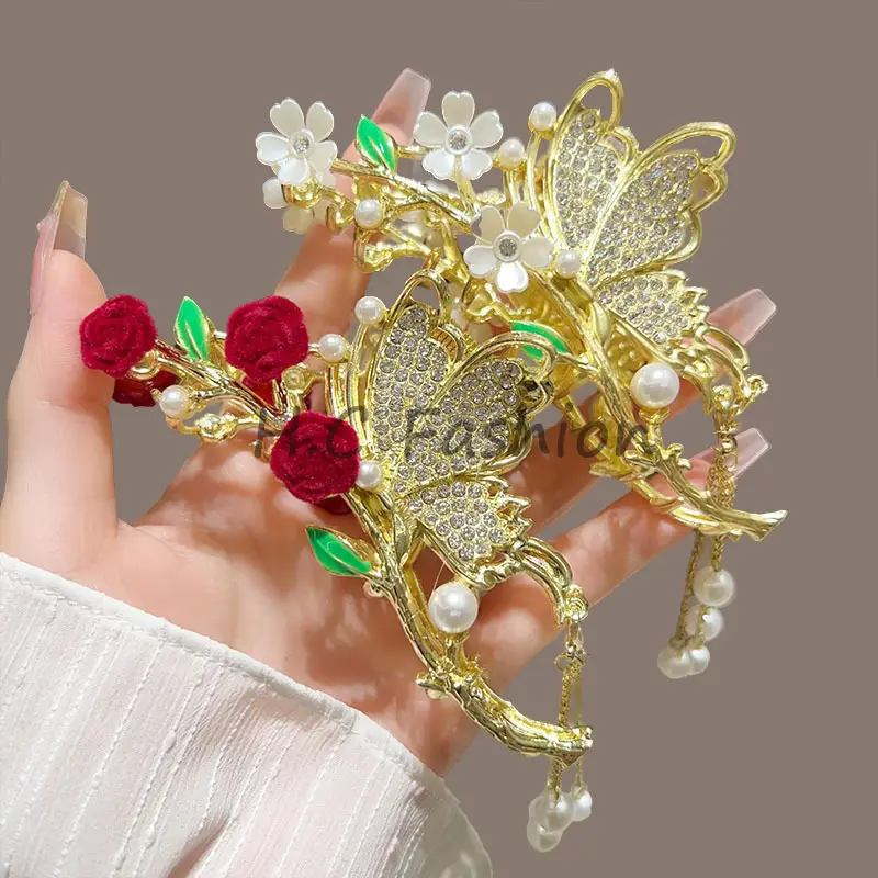 Suzuki Orchid Tassel Hair Clip Back for Girls - Image 45
