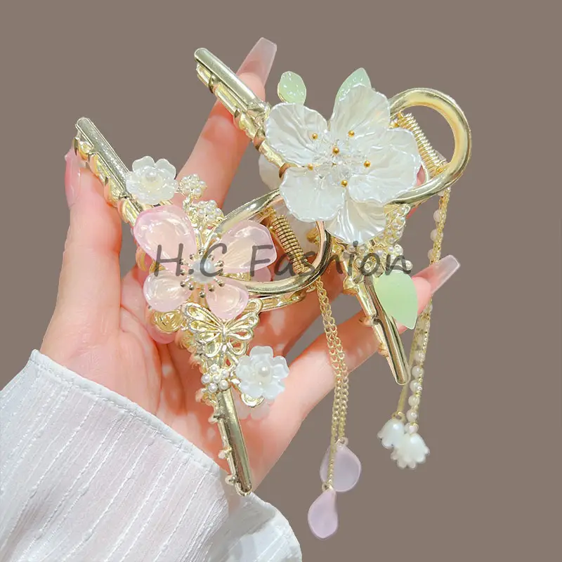 Suzuki Orchid Tassel Hair Clip Back for Girls — feature 15