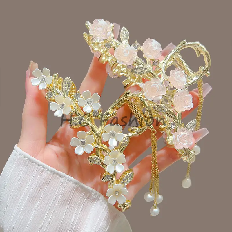 Suzuki Orchid Tassel Hair Clip Back for Girls — feature 17