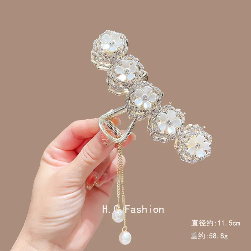 Suzuki Orchid Tassel Hair Clip Back for Girls - Image 24