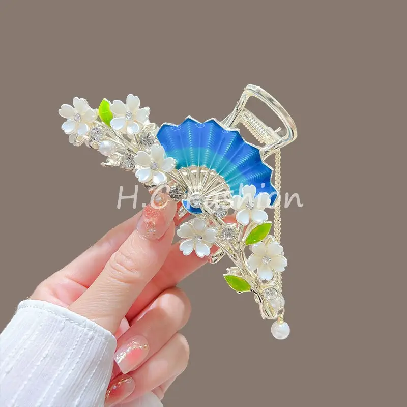 Suzuki Orchid Tassel Hair Clip Back for Girls - Image 4