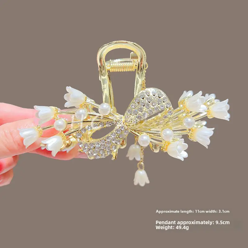 Suzuki Orchid Tassel Hair Clip Back for Girls - Image 15
