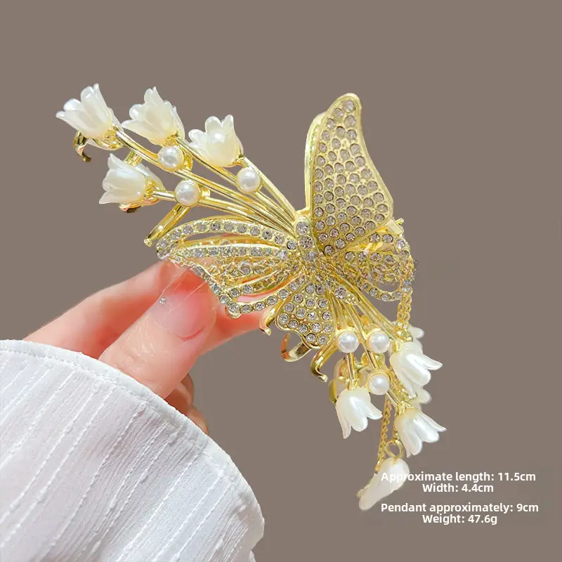 Suzuki Orchid Tassel Hair Clip Back for Girls - Image 17