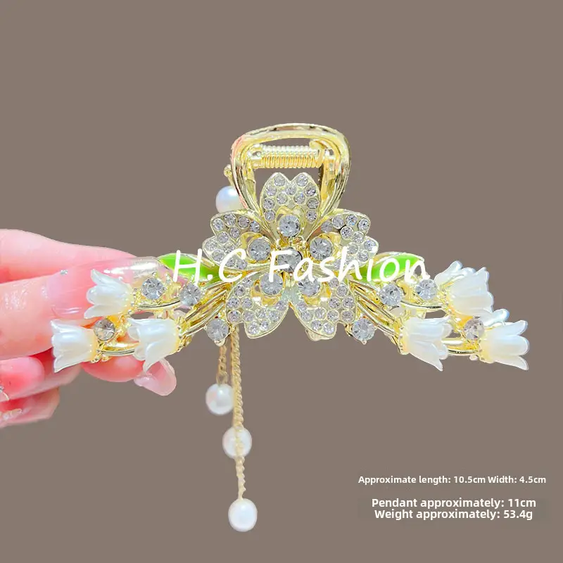 Suzuki Orchid Tassel Hair Clip Back for Girls - Image 18