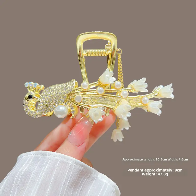 Suzuki Orchid Tassel Hair Clip Back for Girls - Image 20