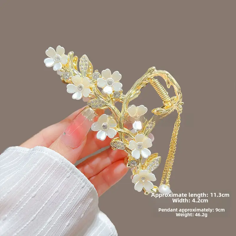 Suzuki Orchid Tassel Hair Clip Back for Girls - Image 21