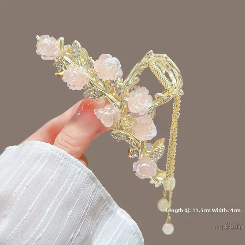 Suzuki Orchid Tassel Hair Clip Back for Girls - Image 27