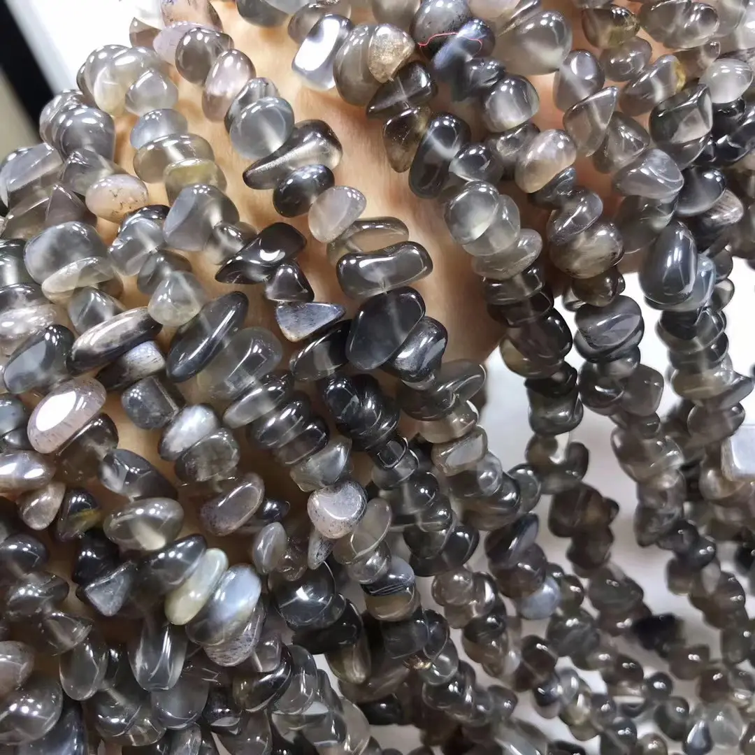 Natural Gray Blue Moonstone Loose Beads High Quality - Image 2