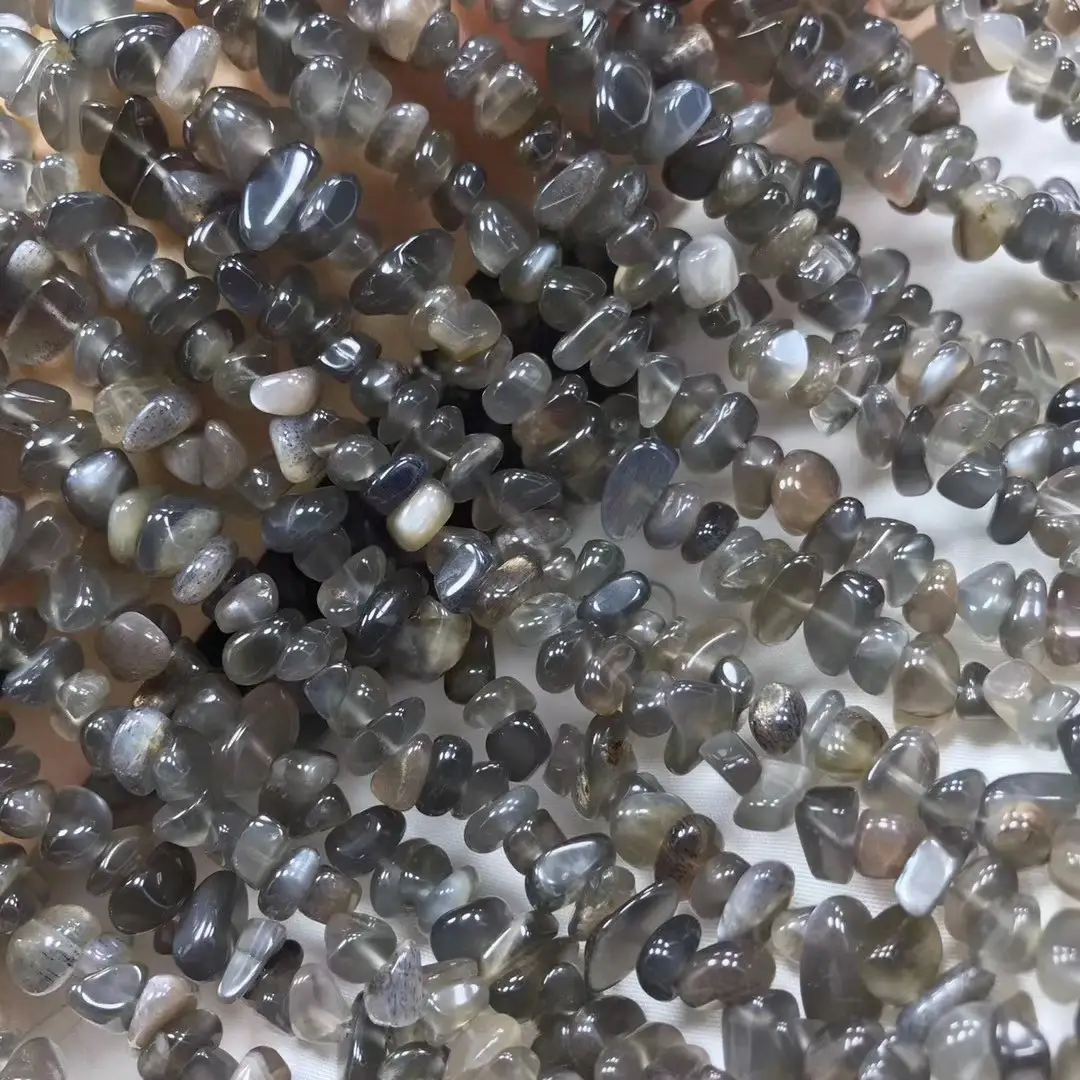 Natural Gray Blue Moonstone Loose Beads High Quality - Image 4