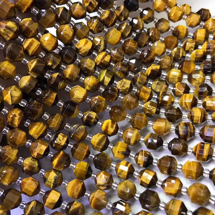 Natural Yellow Tiger Eye Stone Beads for Jewelry Making