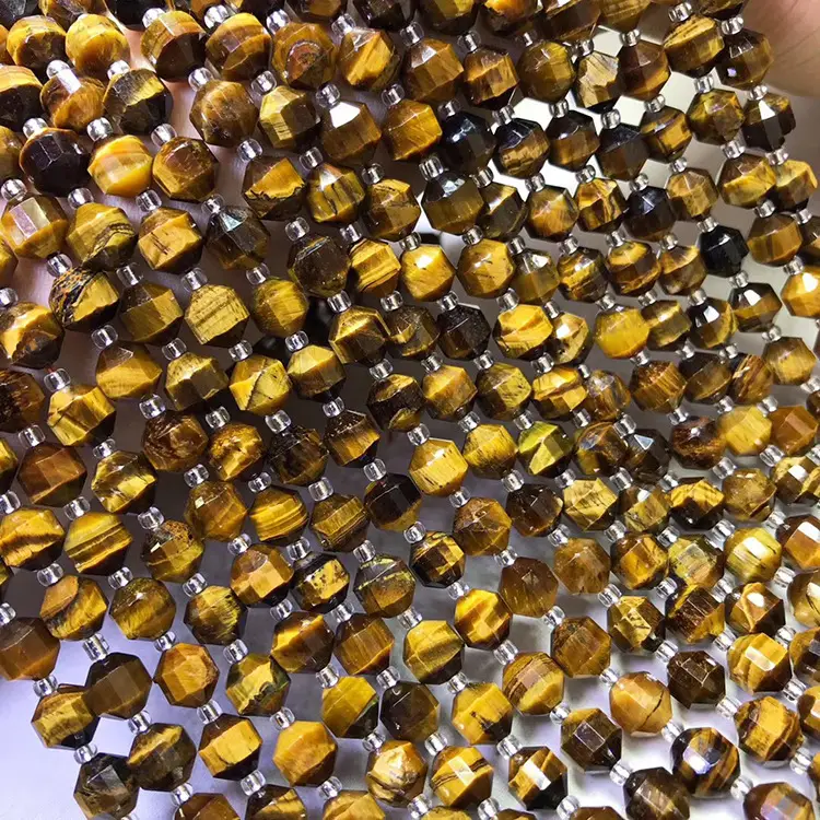 Natural Yellow Tiger Eye Stone Beads for Jewelry Making