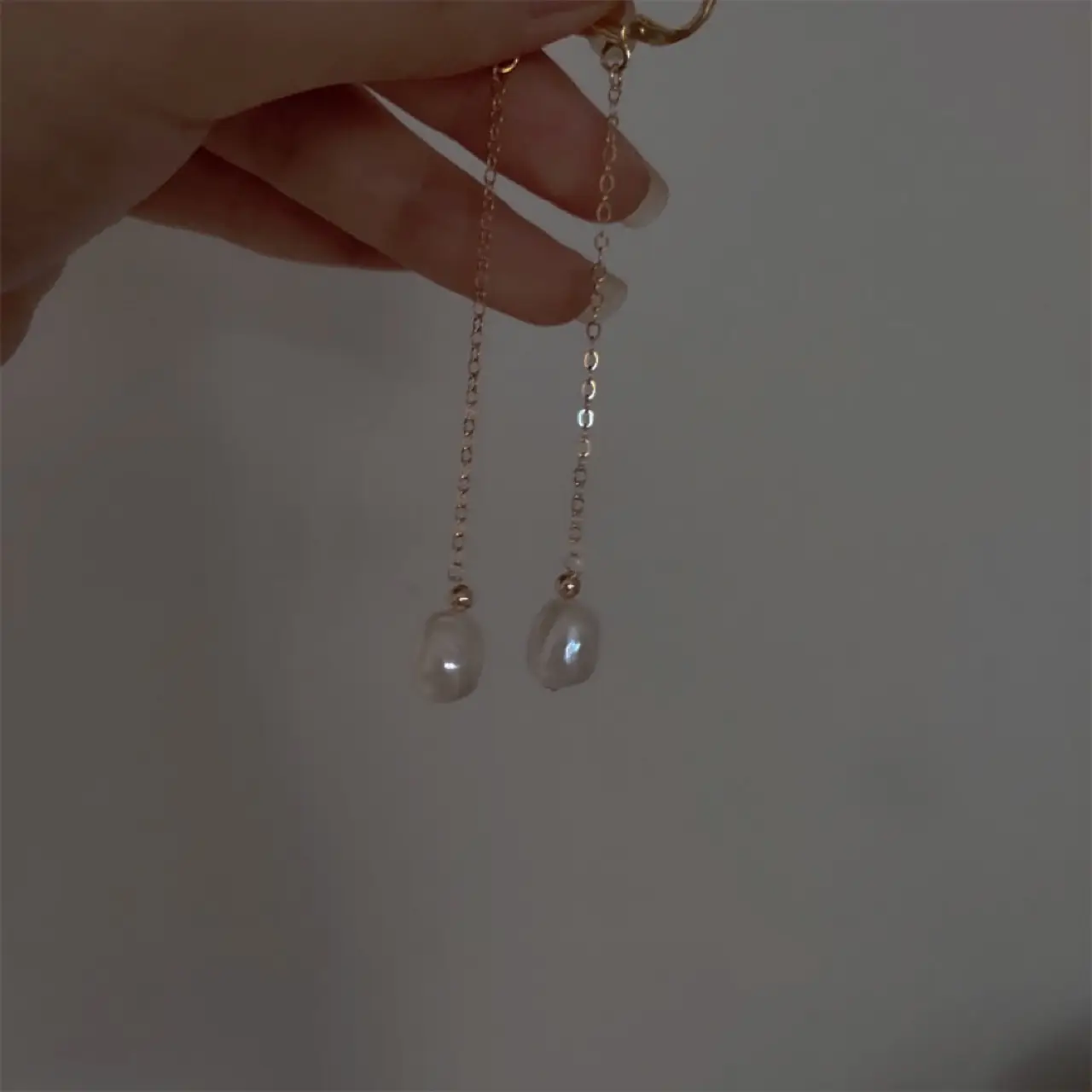 Irregular Pearl Earrings 14K Gold Filled Women
