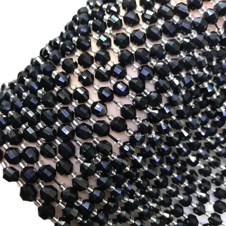 Natural Pure Black Red Onyx Scattered Beads for Women - Image 5