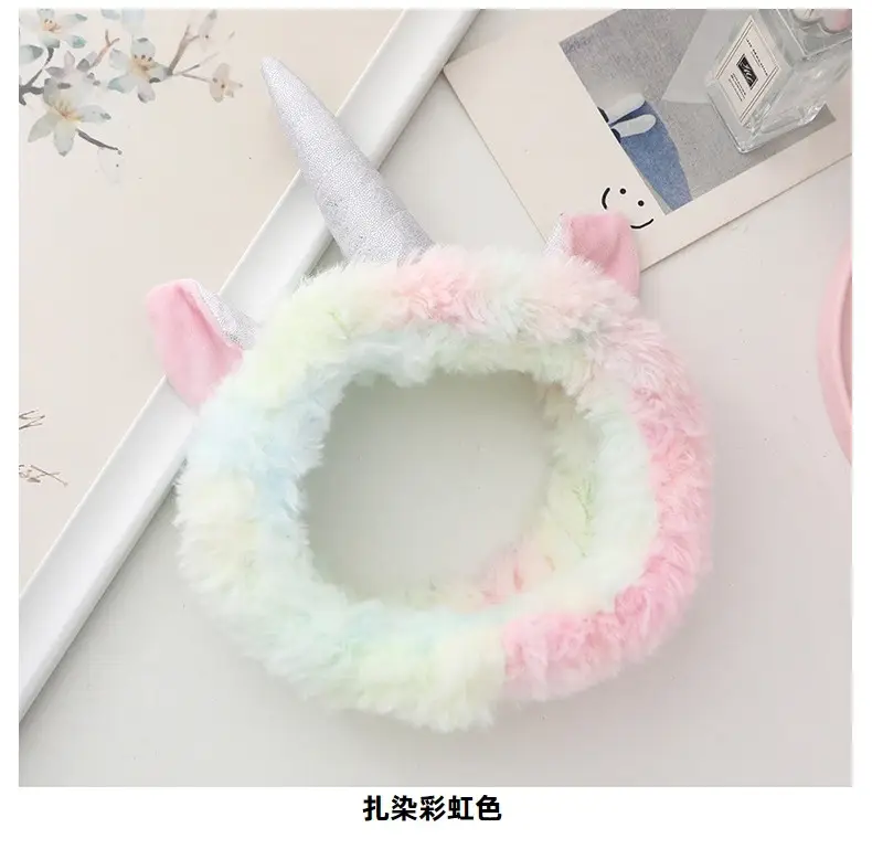 Unicorn Hairbands Coral Velvet Halloween Party Accessory — feature 15