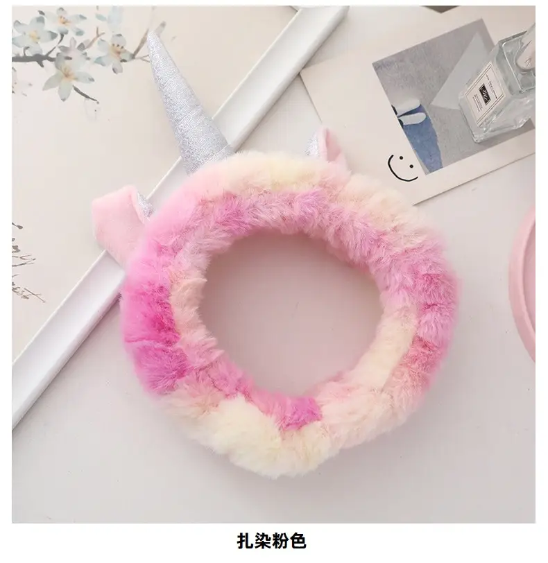 Unicorn Hairbands Coral Velvet Halloween Party Accessory — feature 16