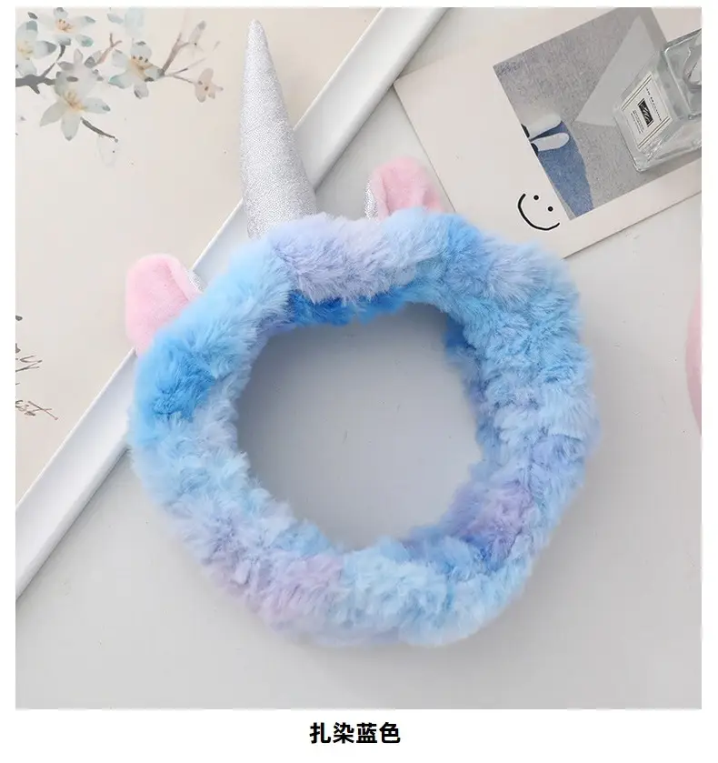 Unicorn Hairbands Coral Velvet Halloween Party Accessory — feature 17