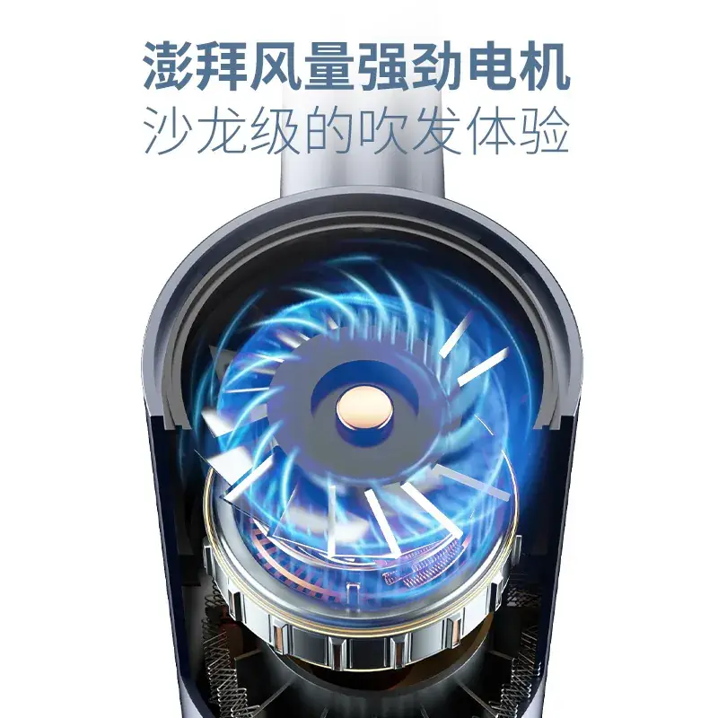 High Power Cross-Border Hair Dryer Silver - Image 7