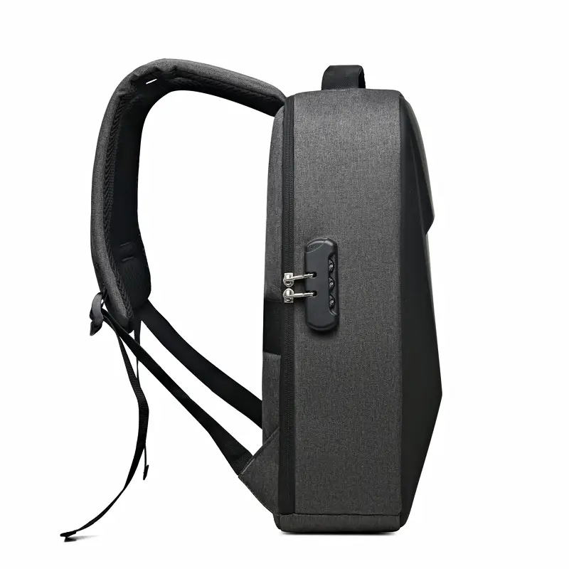 Men's Waterproof Business Backpack Black High-End Hard Shell - Image 6