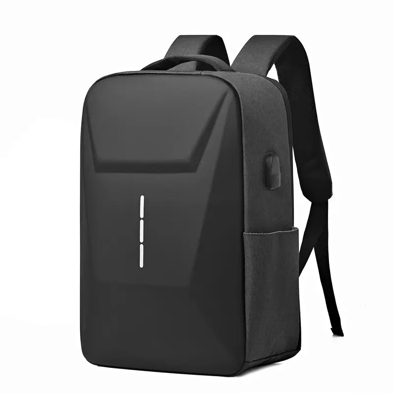 Men's Waterproof Business Backpack Black High-End Hard Shell - Image 8