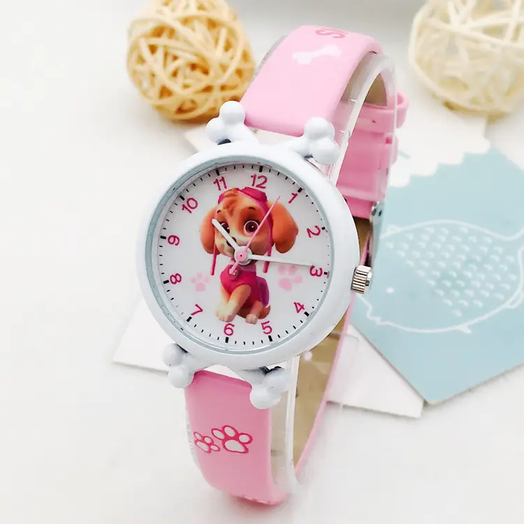 Wangwang Cartoon Kids Watch Yellow Silicone Waterproof