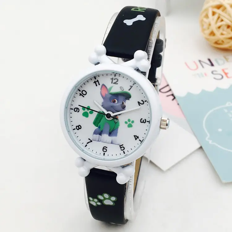 Wangwang Cartoon Kids Watch Yellow Silicone Waterproof
