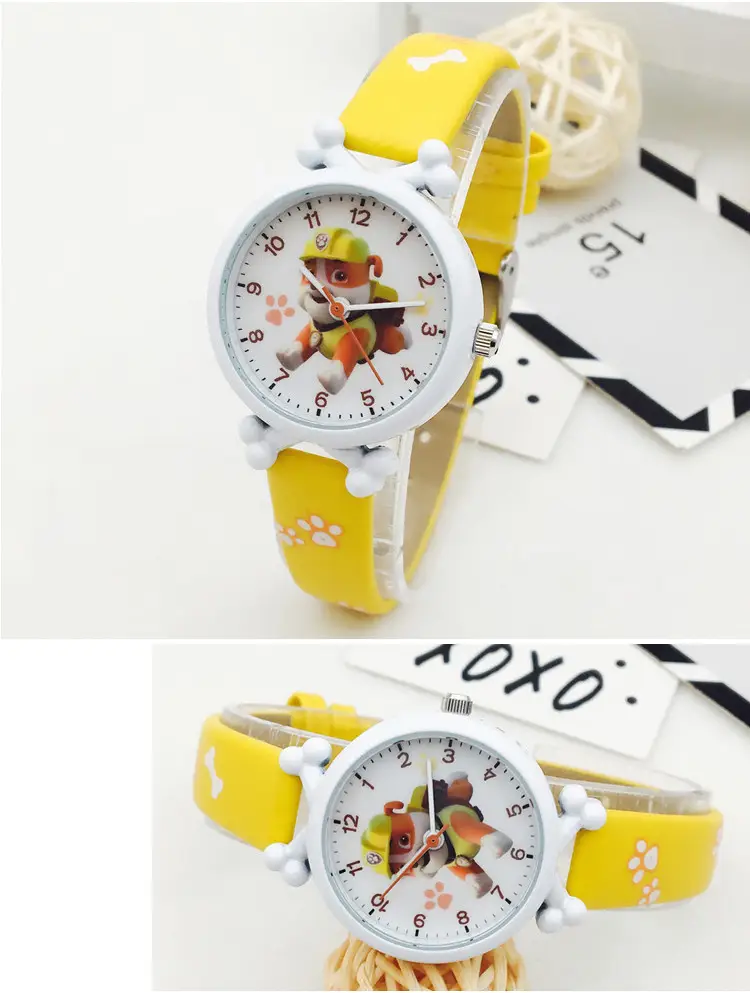 Wangwang Cartoon Kids Watch Yellow Silicone Waterproof — feature 6