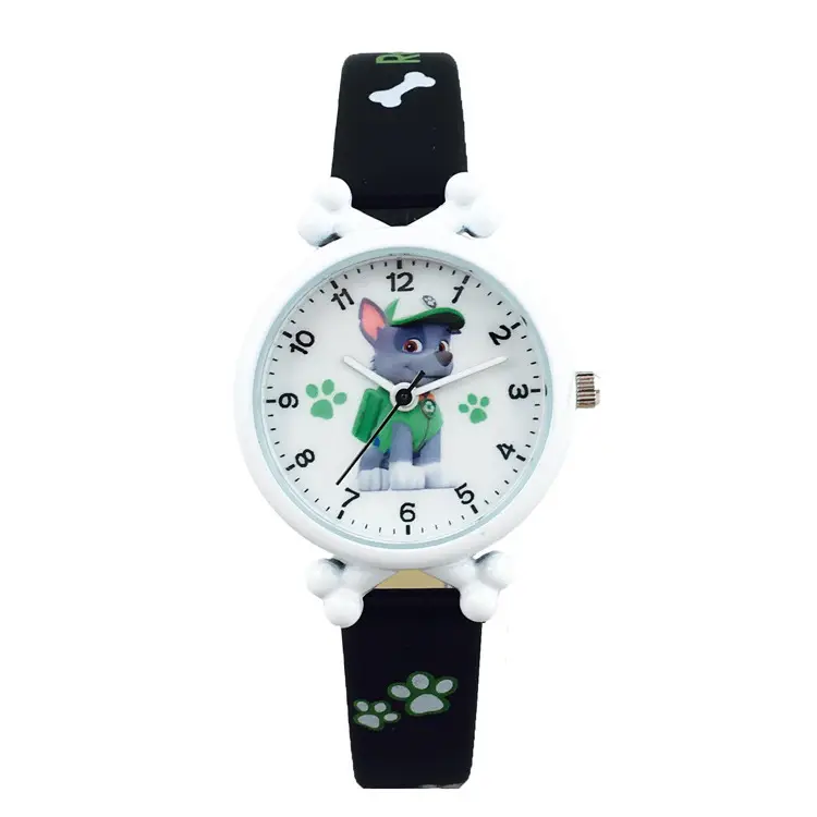 Wangwang Cartoon Kids Watch Yellow Silicone Waterproof