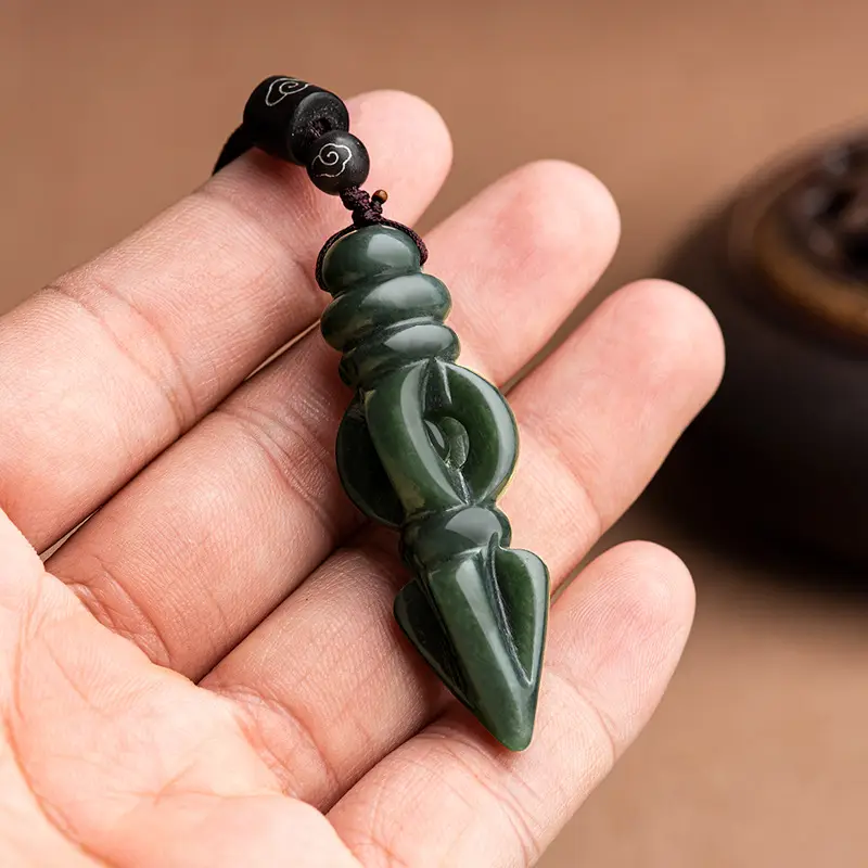 Men's Hetian Jade Magic Pesteled Pendant