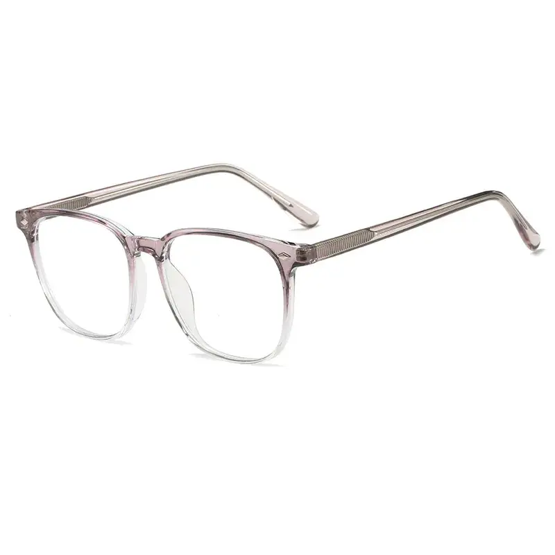 Men Anti-Blue Light Glasses Frames Silver Transparent - Image 10