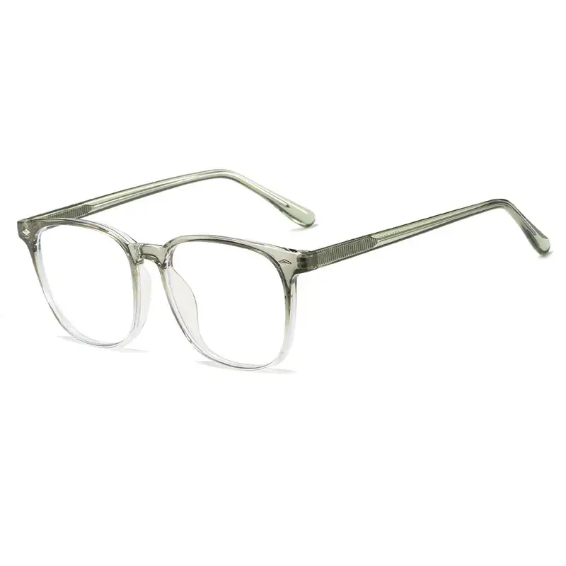 Men Anti-Blue Light Glasses Frames Silver Transparent - Image 2
