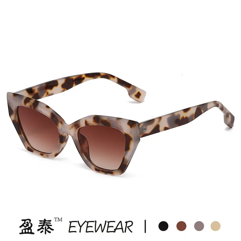 White Cat's Eye Sunglasses Dark Lenses - Image 5