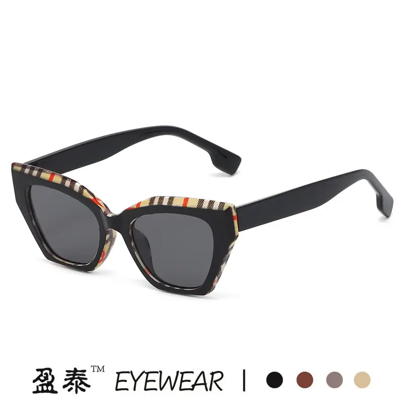 White Cat's Eye Sunglasses Dark Lenses - Image 8