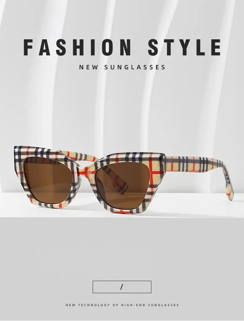 White Cat's Eye Sunglasses Dark Lenses — feature 11
