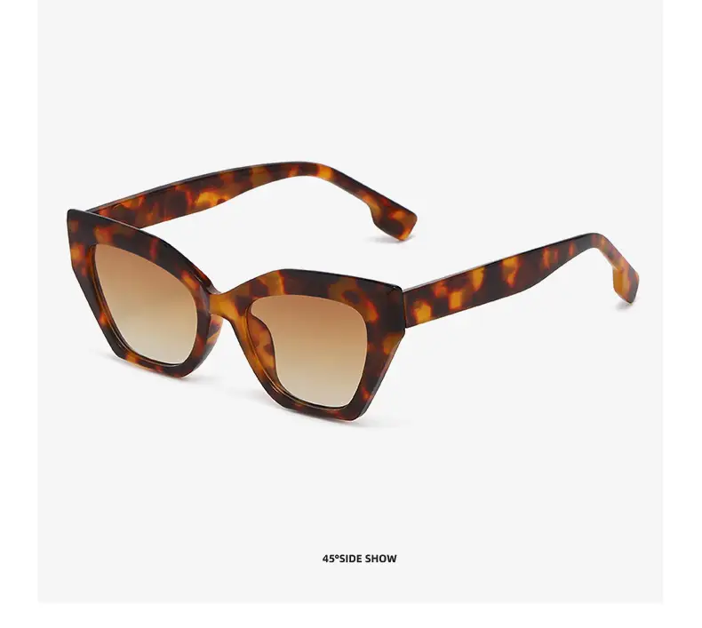 White Cat's Eye Sunglasses Dark Lenses — feature 19