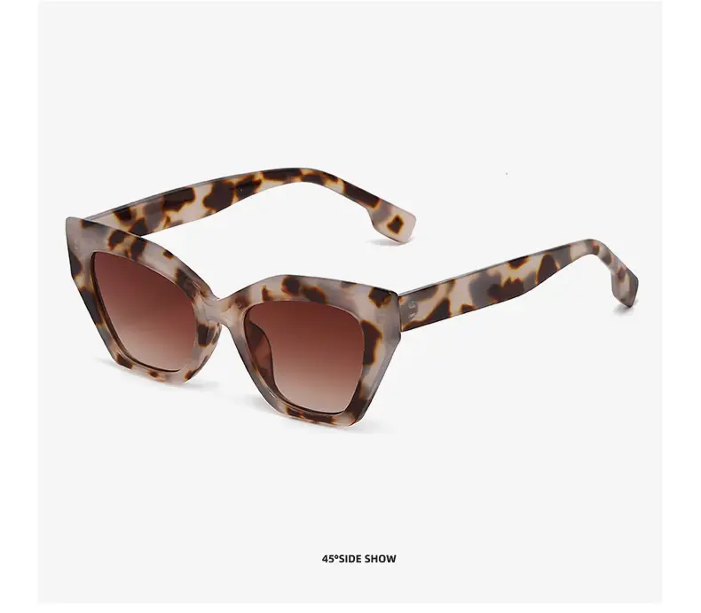 White Cat's Eye Sunglasses Dark Lenses — feature 29
