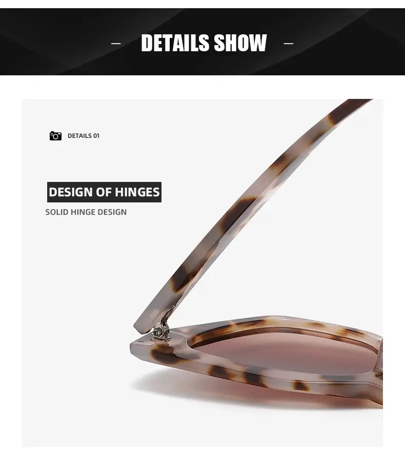 White Cat's Eye Sunglasses Dark Lenses — feature 31