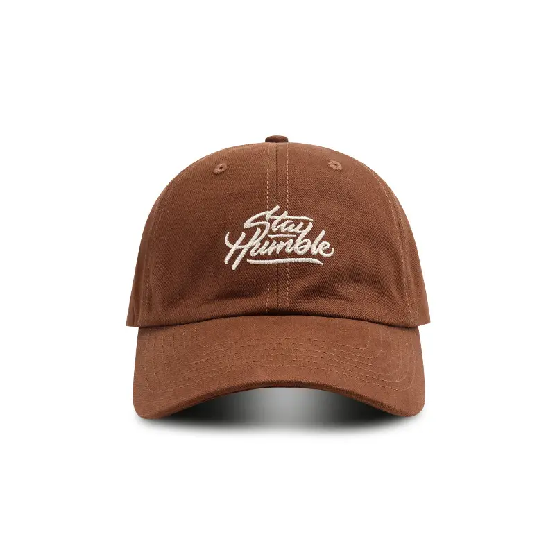 Japanese Style Brown Baseball Cap for Women Men