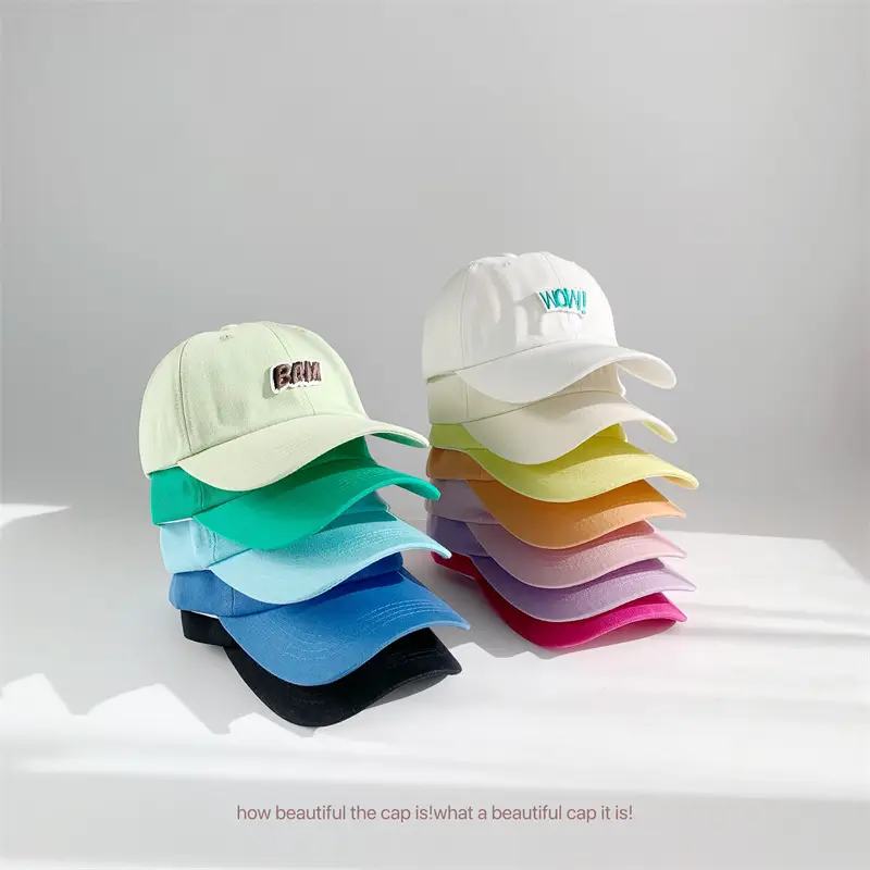 Kids Baseball Caps with Embroidered Letters 2025 Spring — feature 22