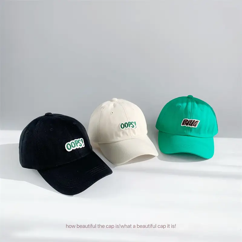 Kids Baseball Caps with Embroidered Letters 2025 Spring — feature 23