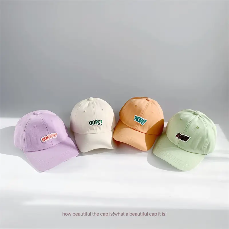 Kids Baseball Caps with Embroidered Letters 2025 Spring — feature 25