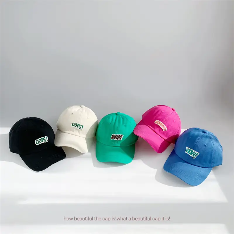 Kids Baseball Caps with Embroidered Letters 2025 Spring — feature 30