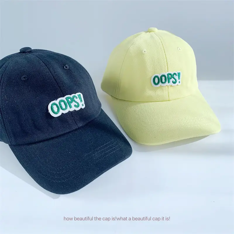 Kids Baseball Caps with Embroidered Letters 2025 Spring — feature 32