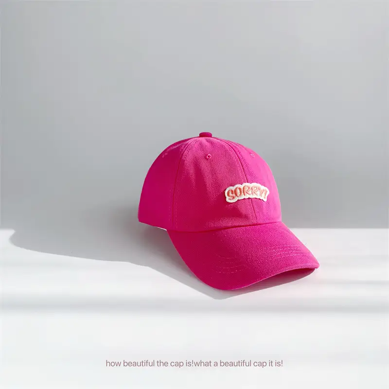 Kids Baseball Caps with Embroidered Letters 2025 Spring - Image 11
